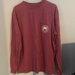 The Southern Shirt Company Long Sleeve Tee in Burgundy